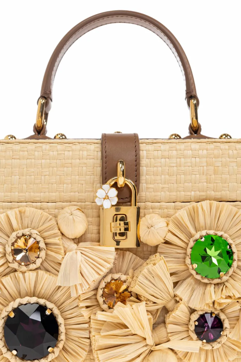 Dolce & Gabbana beige Handbag with shimmering appliqués