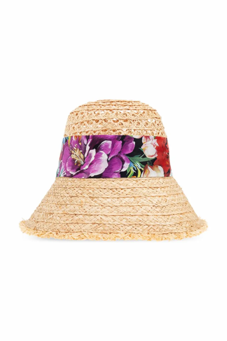 Dolce & Gabbana beige Hat with silk ribbon