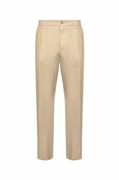Dolce & Gabbana beige Linen trousers