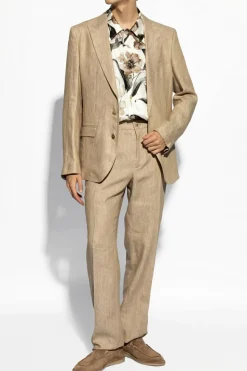 Dolce & Gabbana beige Linen Blazer