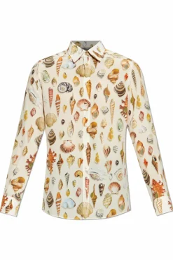 Dolce & Gabbana beige Shirt with shell motif