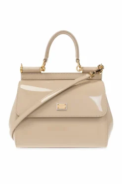 Dolce & Gabbana beige ‘Sicily Medium’ shoulder bag