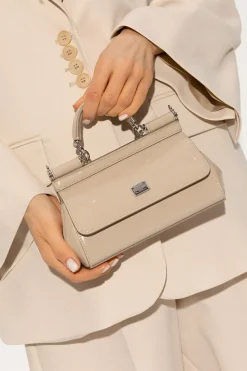 Dolce & Gabbana beige ‘Sicily Small’ shoulder bag