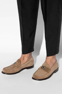 Dolce & Gabbana beige Suede loafers
