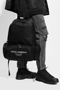 Dolce & Gabbana BLACK Backpack with logo