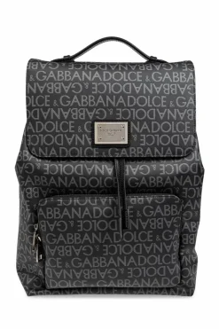 Dolce & Gabbana BLACK Backpack with monogram