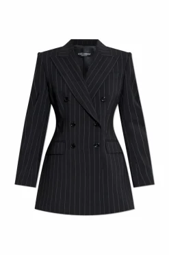 Dolce & Gabbana BLACK Blazer with stripe pattern