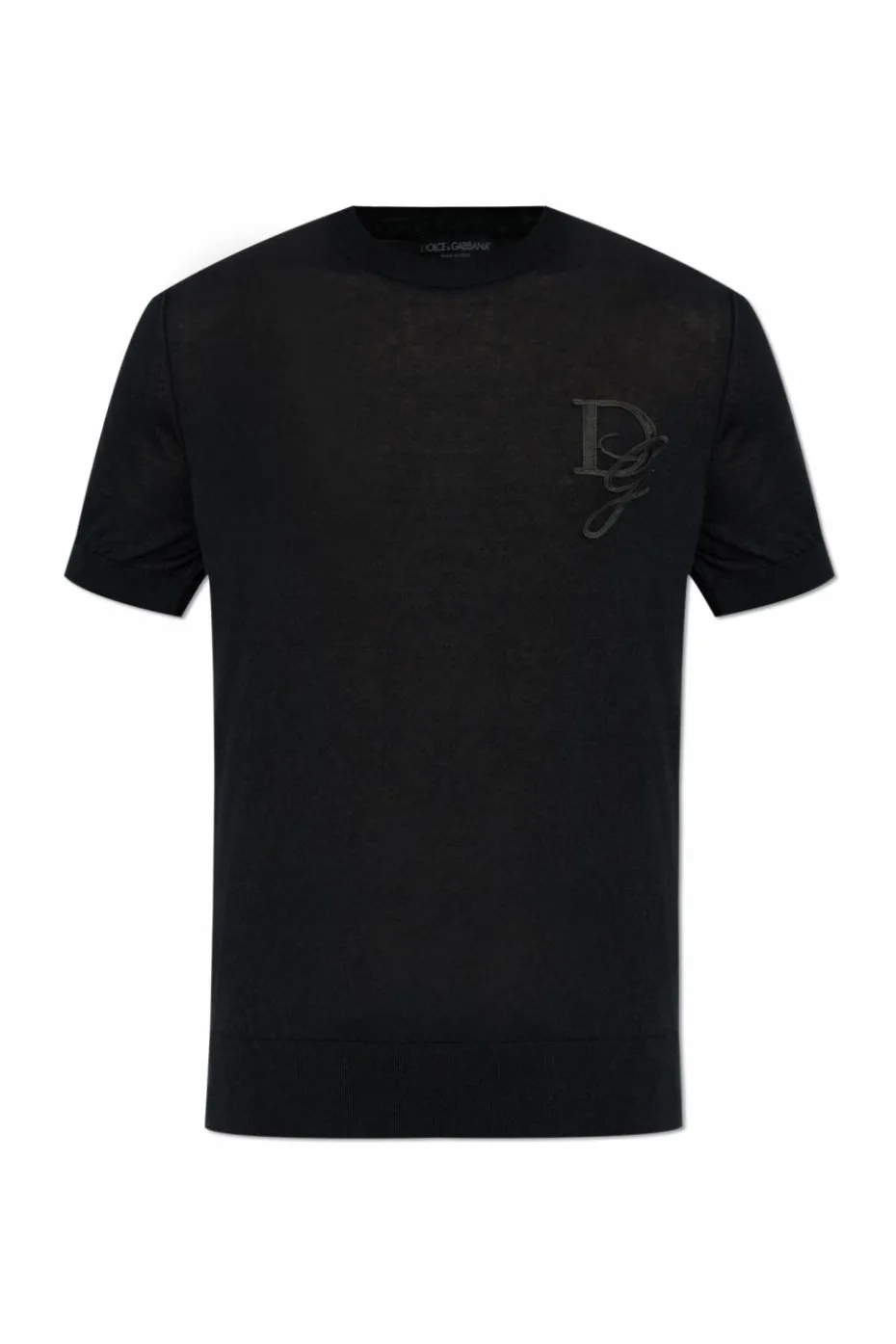 Dolce & Gabbana BLACK Cashmere sweater with logo