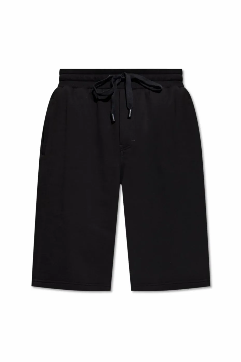 Dolce & Gabbana BLACK Cotton shorts with embossed logo