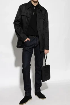 Dolce & Gabbana BLACK Cotton polo with logo
