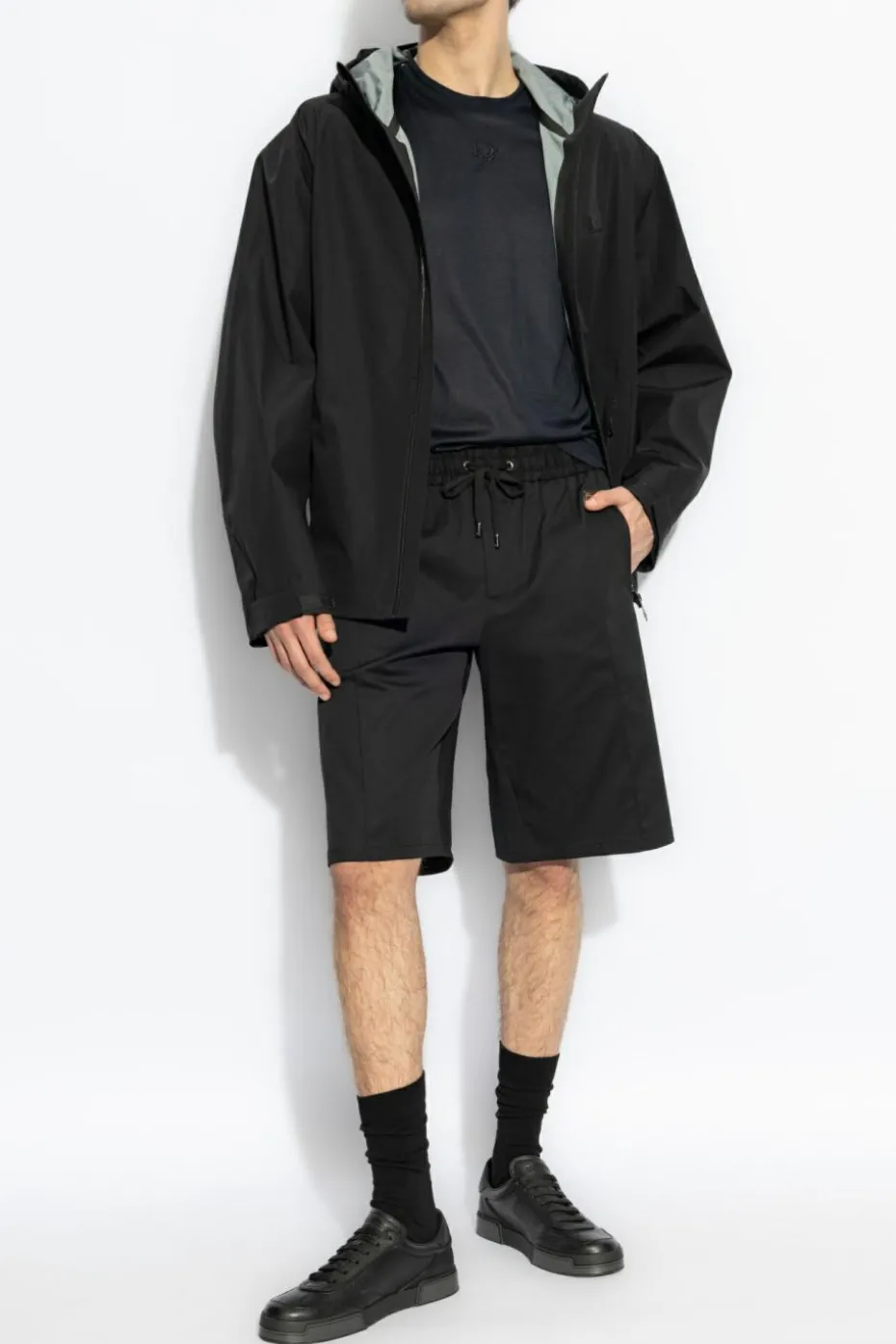 Dolce & Gabbana BLACK Cotton shorts with logo