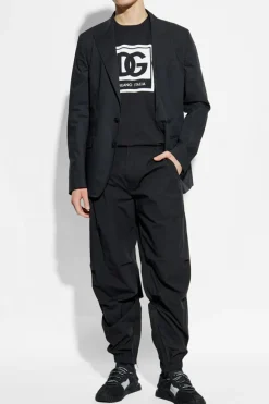 Dolce & Gabbana BLACK Cotton blazer with single vent
