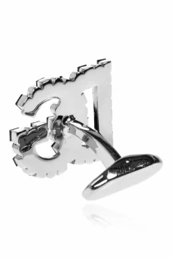 Dolce & Gabbana BLACK Cufflinks in the shape of a logo
