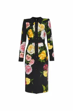 Dolce & Gabbana BLACK Dress with floral pattern