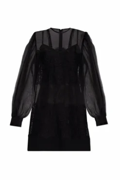 Dolce & Gabbana BLACK Dress with lace trim