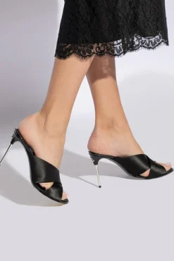Dolce & Gabbana BLACK Heeled Slippers
