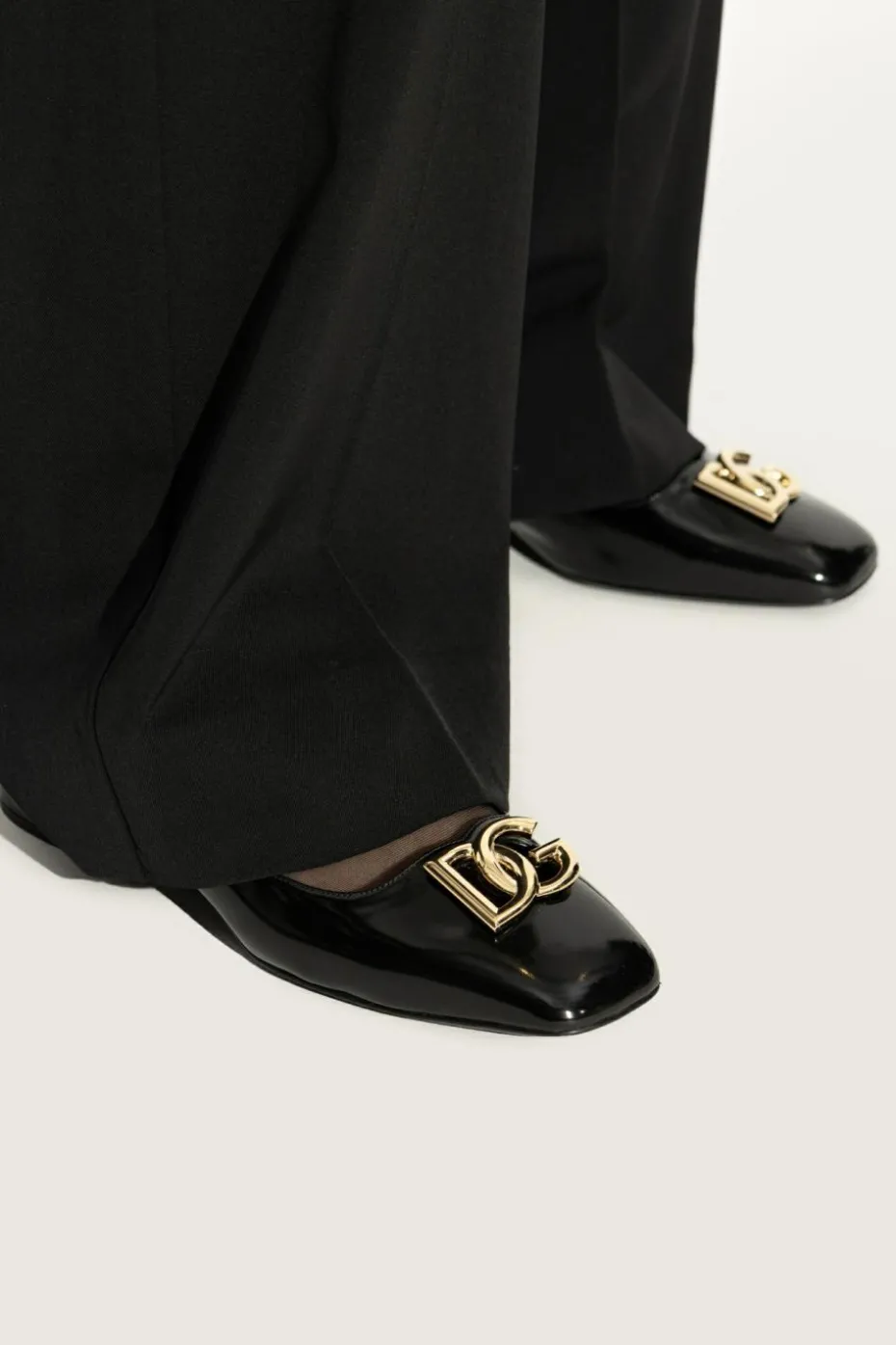 Dolce & Gabbana BLACK Heeled ballet flats Mary Jane