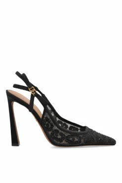 Dolce & Gabbana BLACK Heeled shoes with shimmering crystals