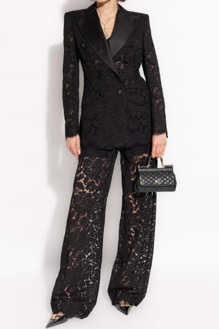 Dolce & Gabbana BLACK Lace Blazer