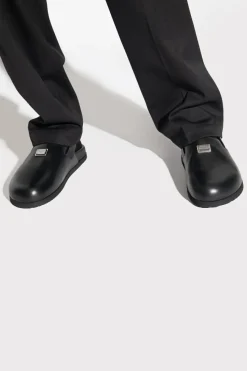 Dolce & Gabbana BLACK Leather shoes with logo