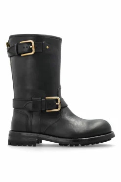 Dolce & Gabbana BLACK Leather ankle boots