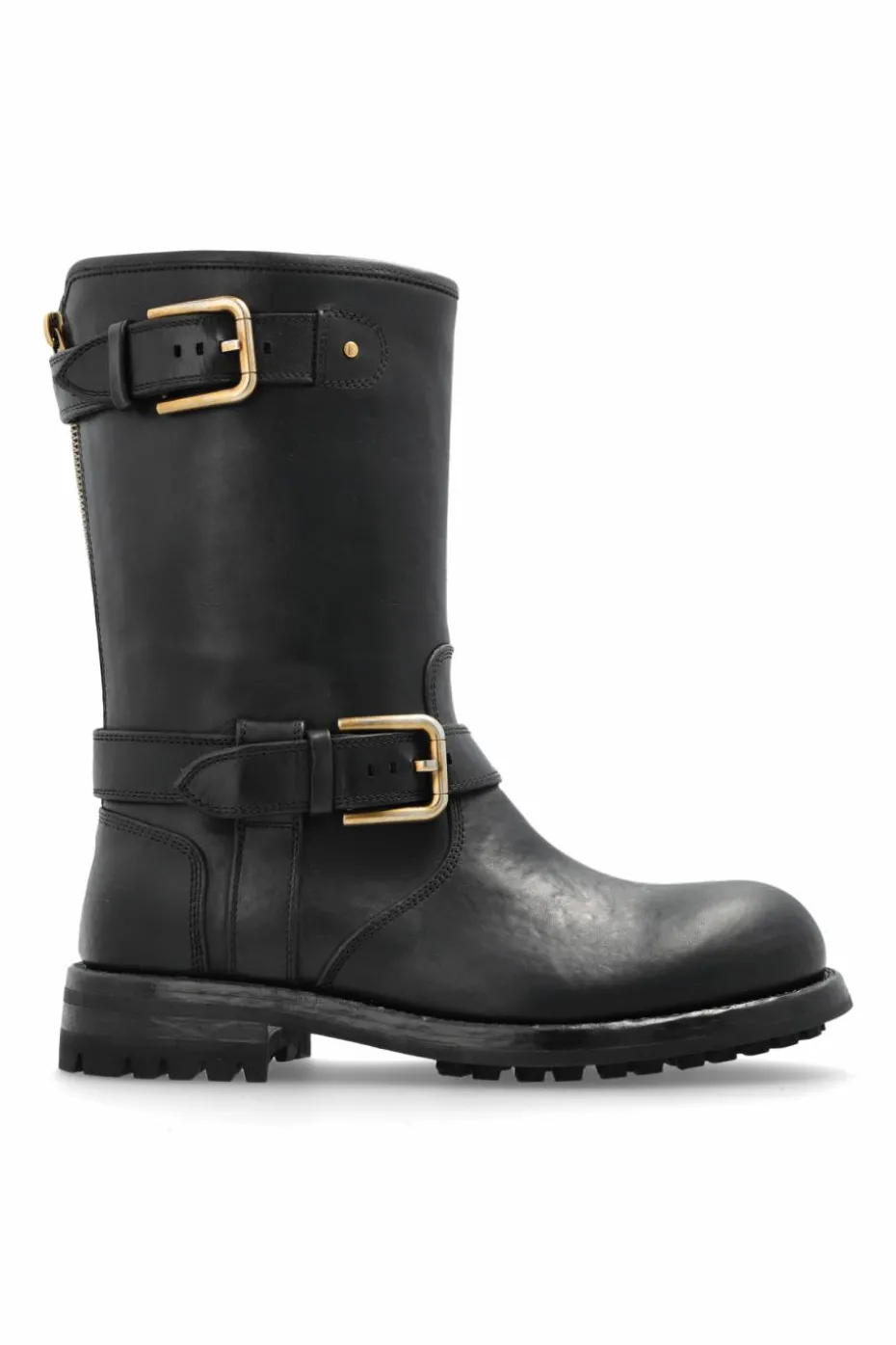 Dolce & Gabbana BLACK Leather ankle boots