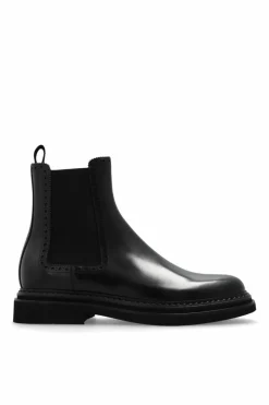 Dolce & Gabbana BLACK Leather Chelsea Boots