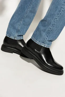 Dolce & Gabbana BLACK Leather Chelsea Boots