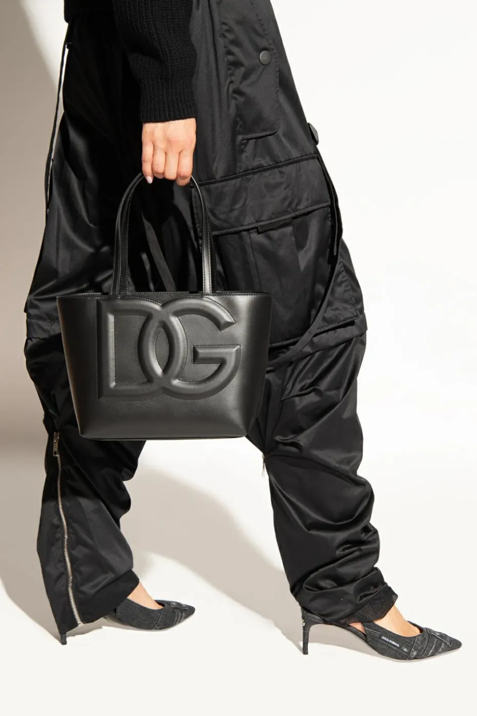 Dolce & Gabbana BLACK Leather shopper bag