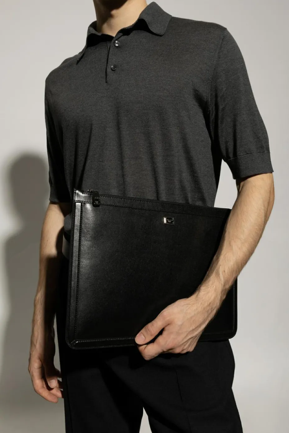 Dolce & Gabbana BLACK Leather Clutch