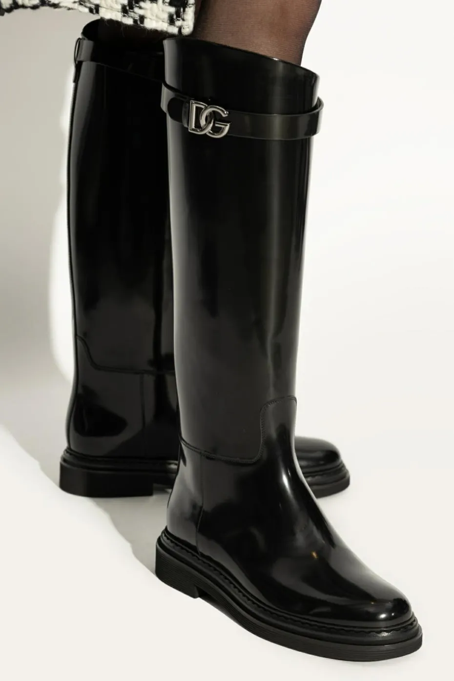 Dolce & Gabbana BLACK Leather boots