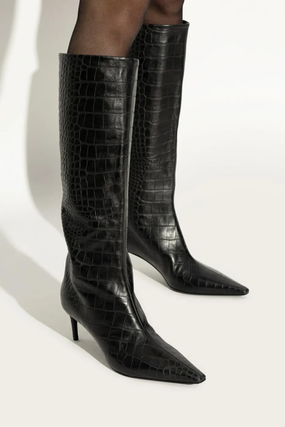 Dolce & Gabbana BLACK Leather heeled boots