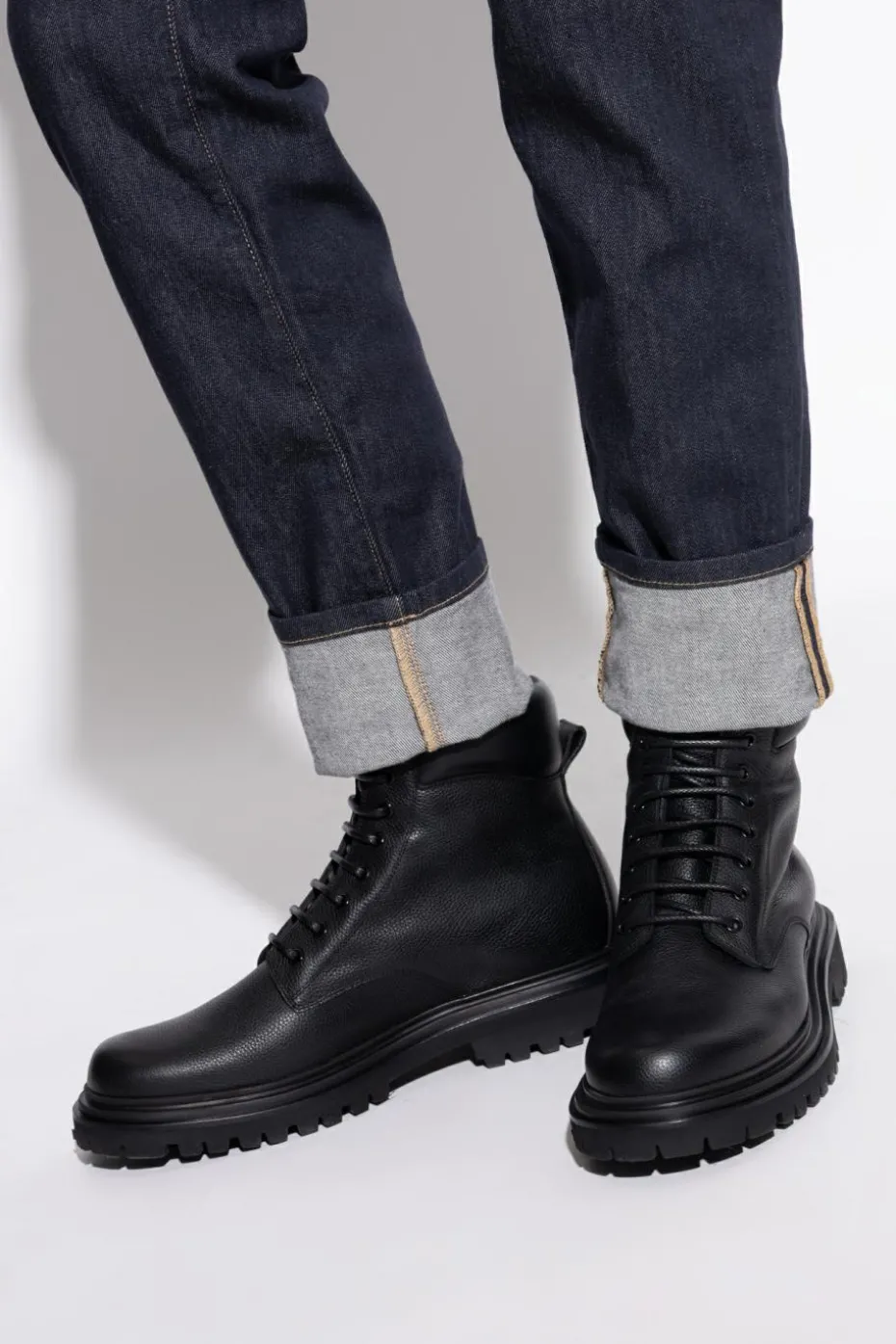 Dolce & Gabbana BLACK Leather ankle boots
