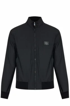 Dolce & Gabbana BLACK Lightweight jacket with stand-up collar