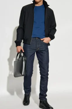 Dolce & Gabbana BLACK Lightweight jacket with stand-up collar