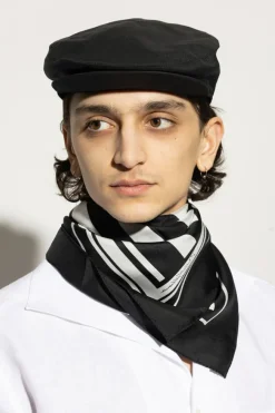 Dolce & Gabbana BLACK Linen flat cap
