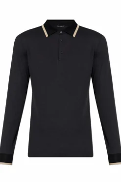 Dolce & Gabbana BLACK Long sleeve polo