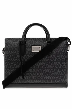 Dolce & Gabbana BLACK Monogrammed briefcase