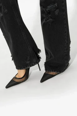 Dolce & Gabbana BLACK Openwork stiletto pumps