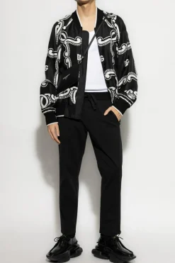 Dolce & Gabbana BLACK Pants with stitching on the legs