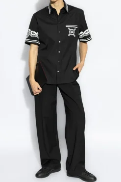 Dolce & Gabbana BLACK Patterned silk shirt