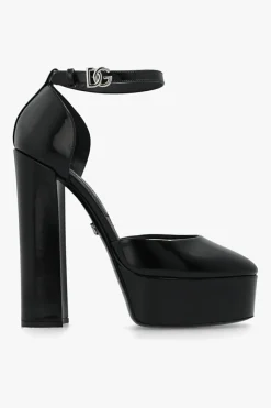 Dolce & Gabbana BLACK Platform shoes in patent leather