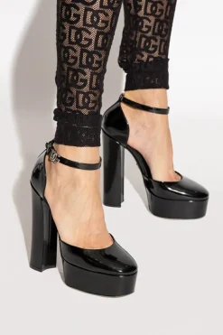 Dolce & Gabbana BLACK Platform shoes in patent leather