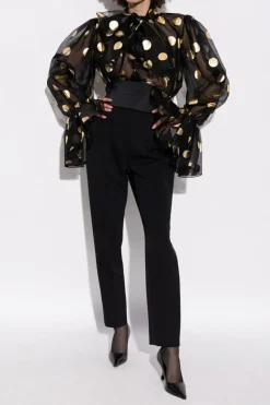 Dolce & Gabbana BLACK Polka dot patterned shirt