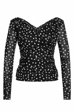 Dolce & Gabbana BLACK Polka dot pattern top