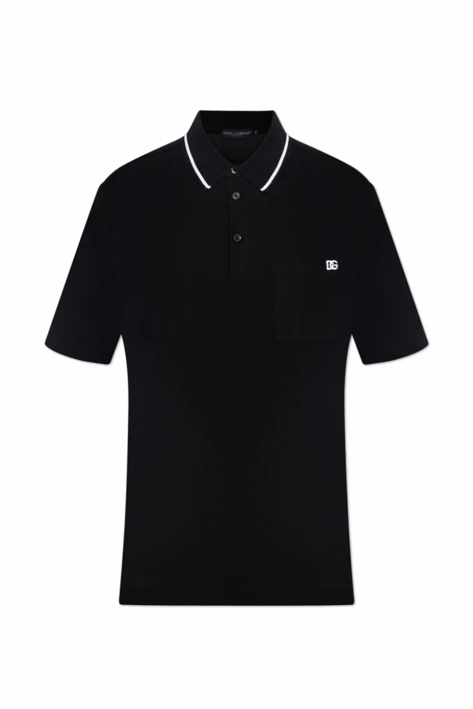 Dolce & Gabbana BLACK Polo with pocket