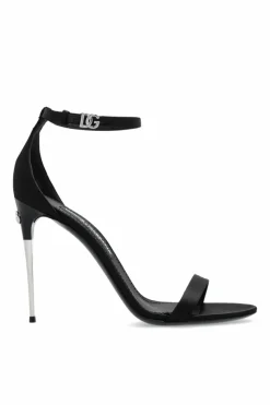 Dolce & Gabbana BLACK Sandals on decorative heel