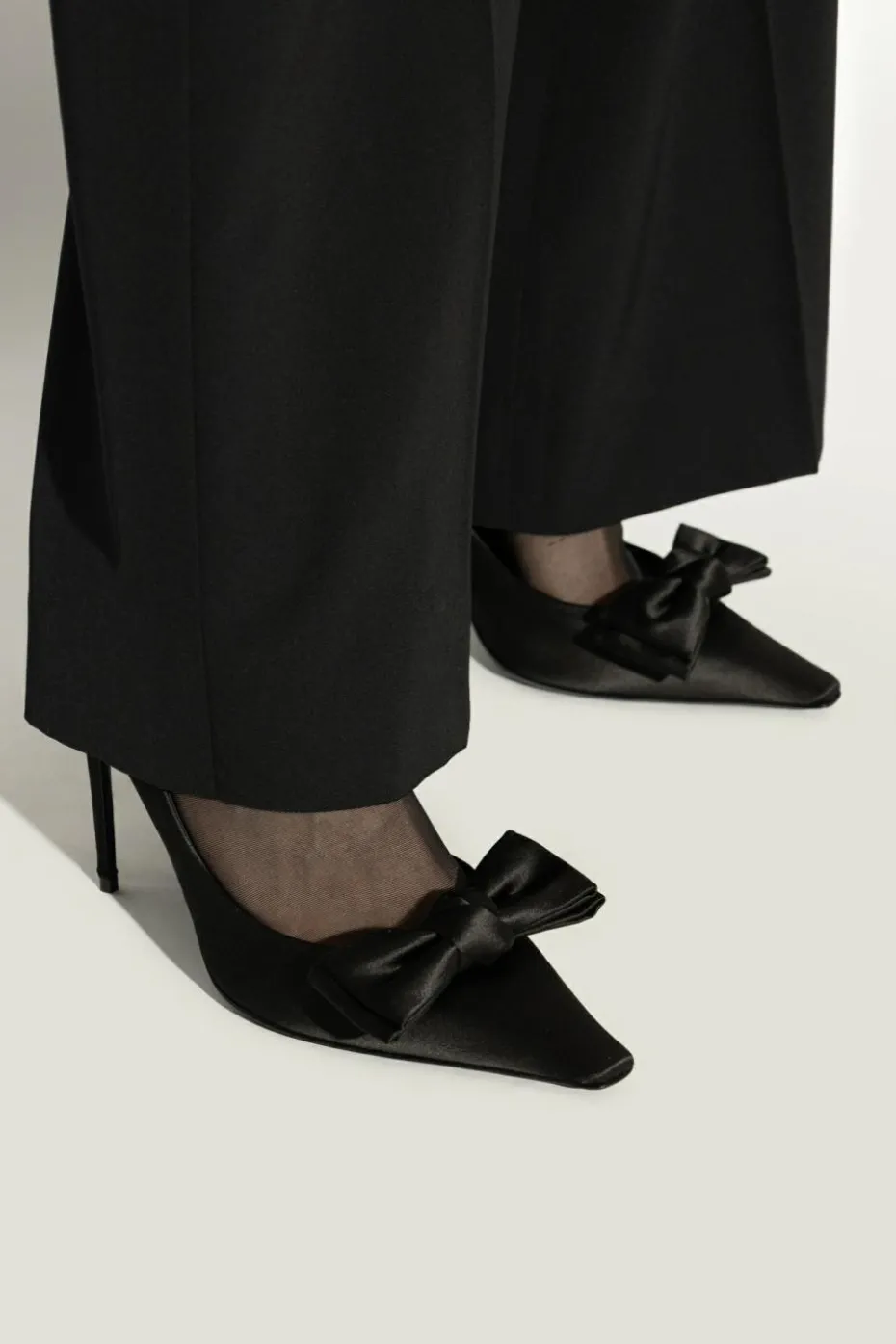 Dolce & Gabbana BLACK Satin high heels