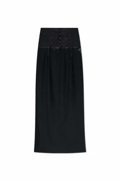 Dolce & Gabbana BLACK Satin skirt