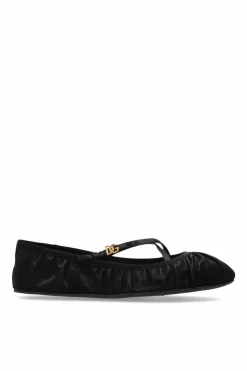 Dolce & Gabbana BLACK Satin Ballet Flats